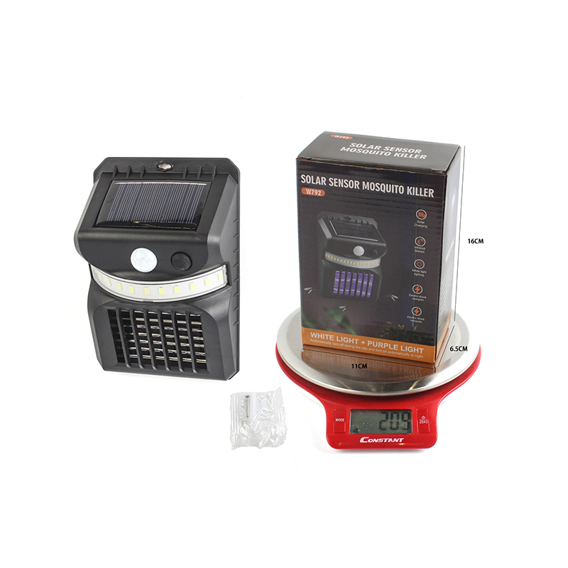 New cross-border solar led mosquito repellent lamp, household mosquito trap, outdoor courtyard garden lamp, lawn mosquito repellent Specification image