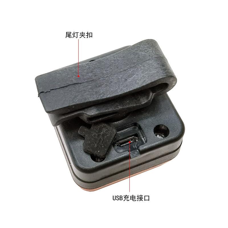 220336USB заряжает квадратные задние фары байка, задние фары горного велосипеда, стоп-сигналы безопасности pic 7