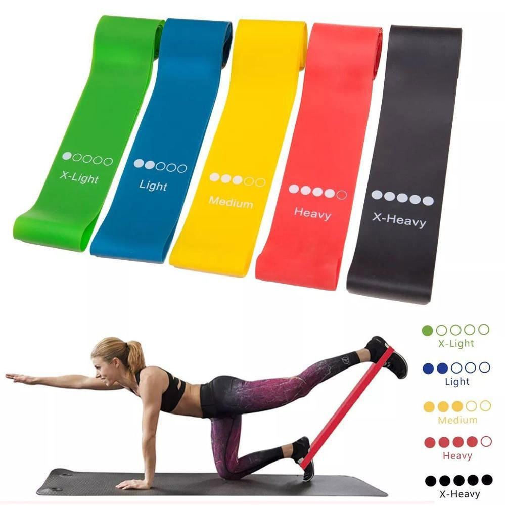 yoga Cross border silica gel yoga tension belt fitness resistance ring training belt squat buttock elastic ring for men and women details Picture