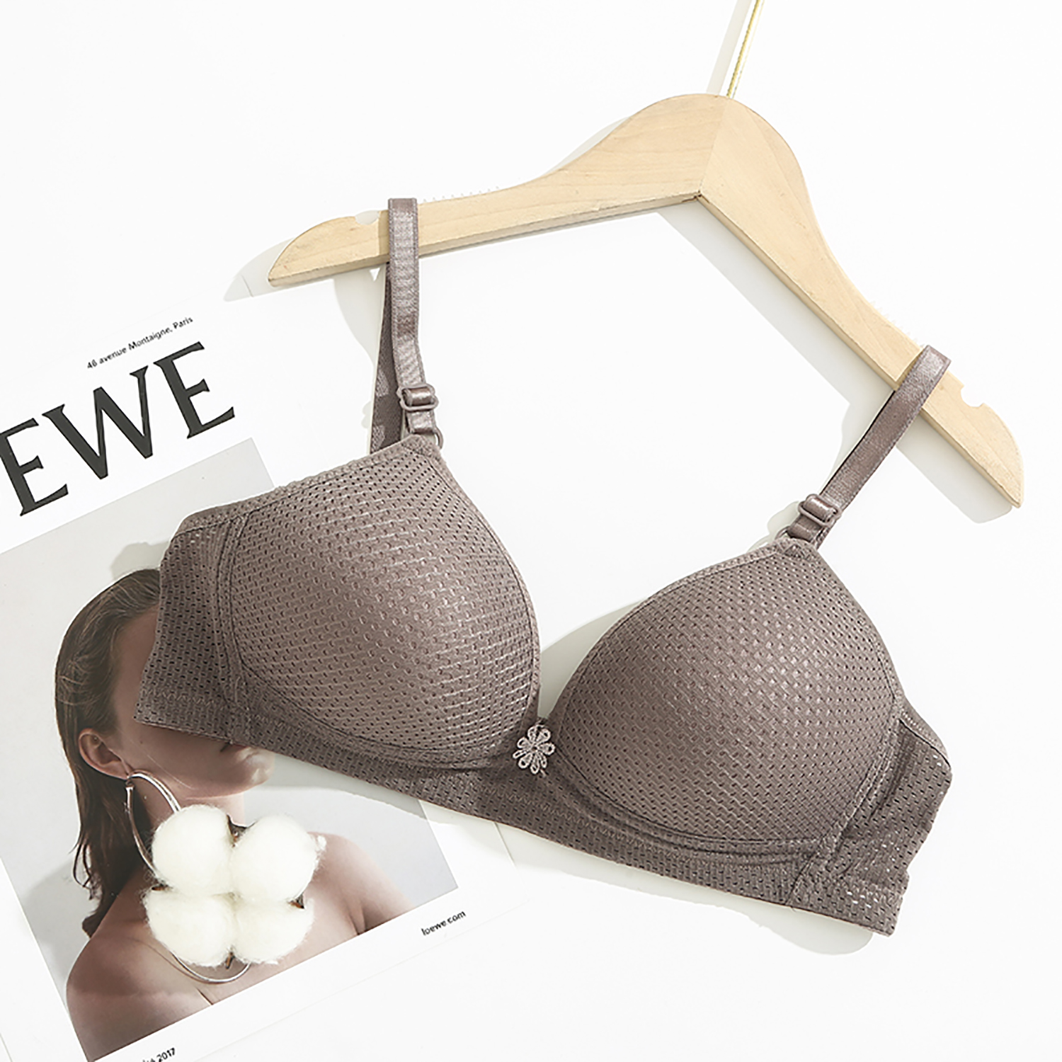 Mei Yu Women Bra Llift Up Naturally Underwear For Small Breasts details Picture