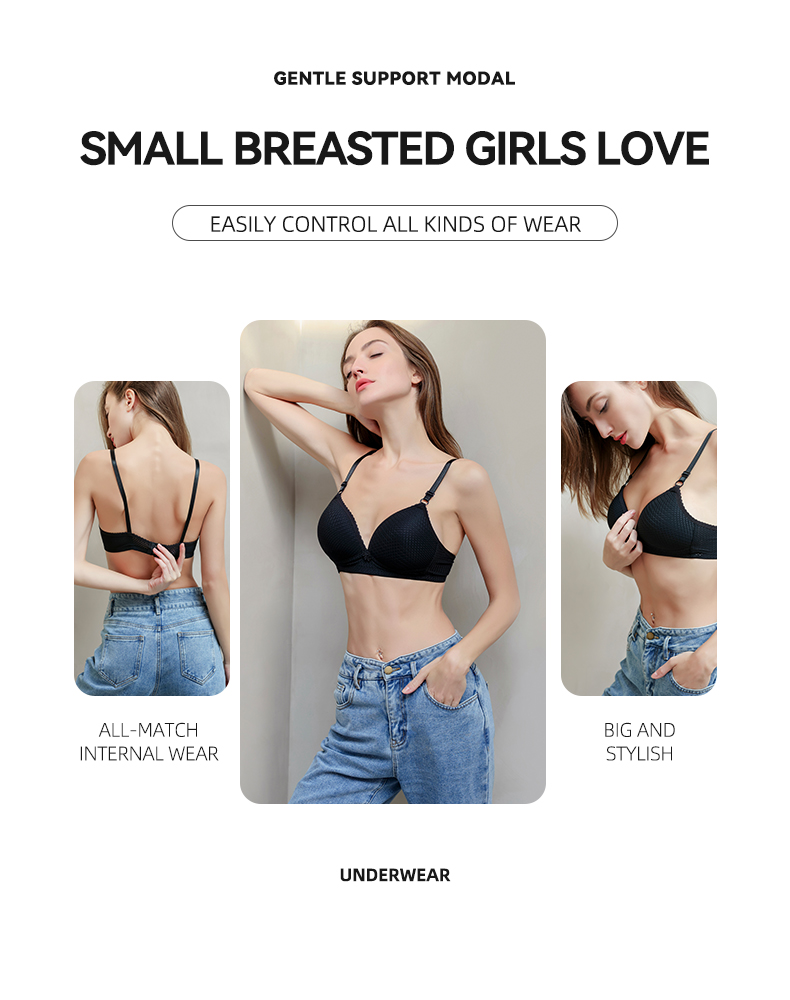 Mei Yu Women Bra Llift Up Naturally Underwear For Small Breasts Specification drawing