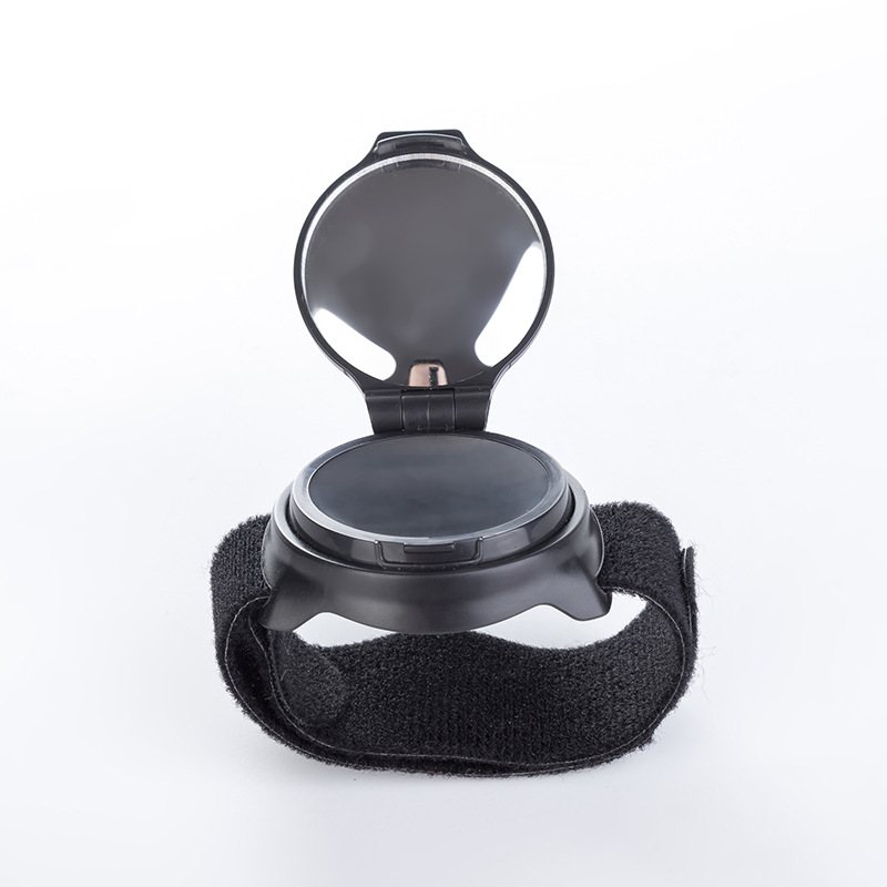 ST-18 Wrist rearview mirror (rotatable) Bicycle rearview mirror Cycling wrist rearview mirror with wrist and arm 360-degree rotation Application Scenario