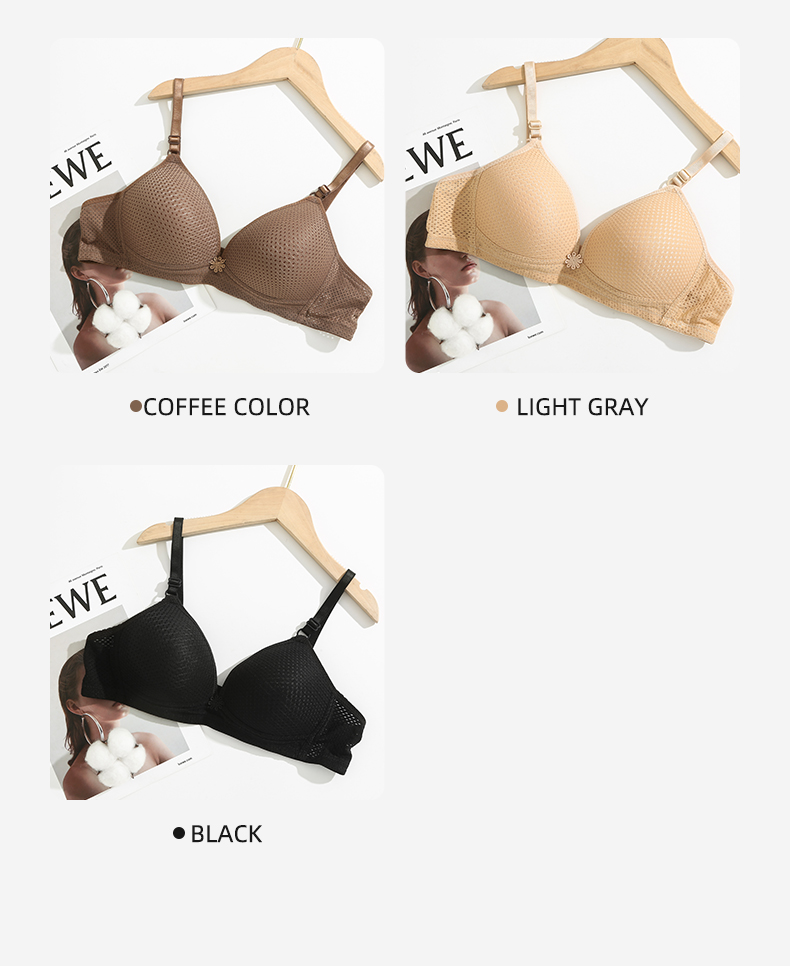 Mei Yu Women Bra Llift Up Naturally Underwear For Small Breasts undefined
