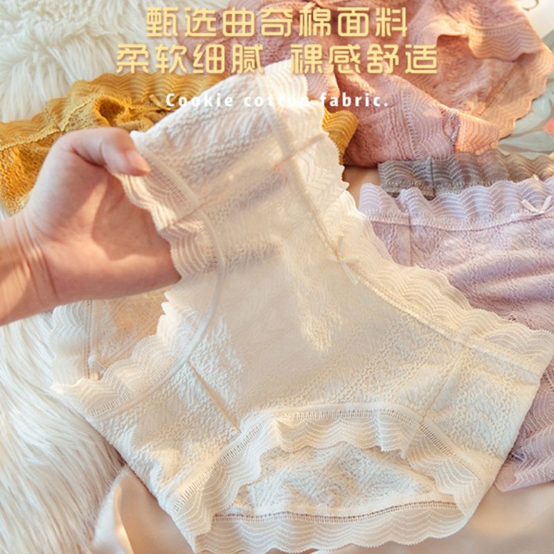 Long Fa modal underwear women's cotton antibacterial breathable midwaist traceless Briefs For ladies thumbnail