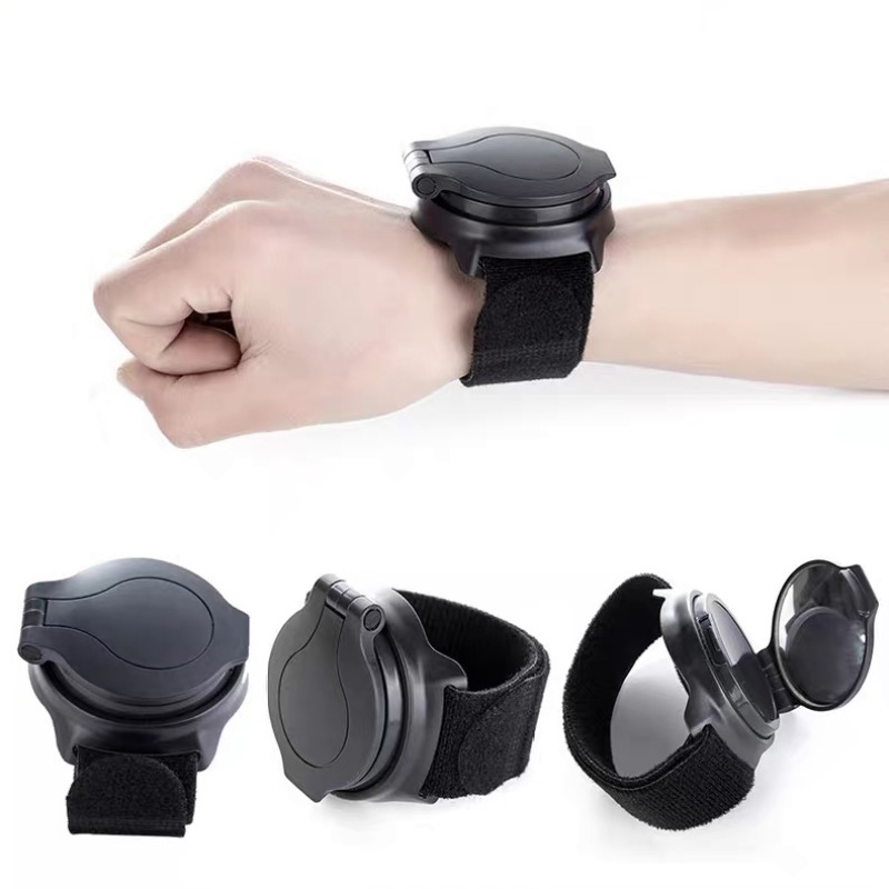 ST-18 Wrist rearview mirror (rotatable) Bicycle rearview mirror Cycling wrist rearview mirror with wrist and arm 360-degree rotation Specification image