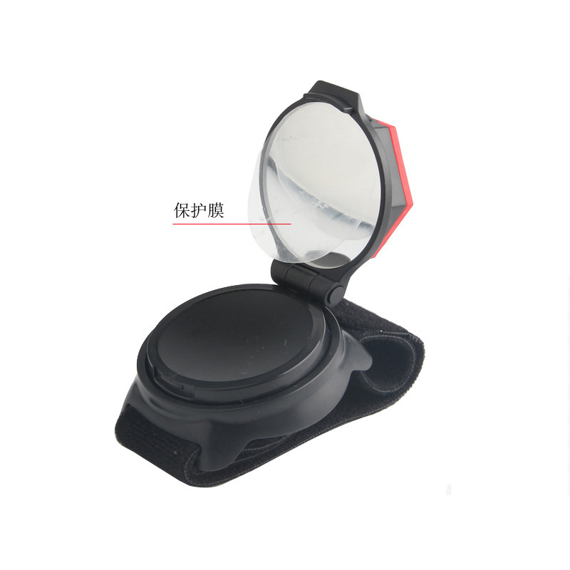 ST-19带灯手腕后视镜自行车反光镜骑行带灯手腕后视镜带手腕带手臂360旋转详情15