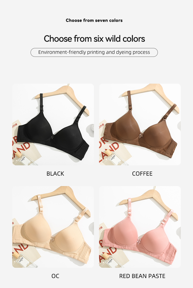 Mei Yu Women Bra Front-Close Wirefree Underwear Top undefined