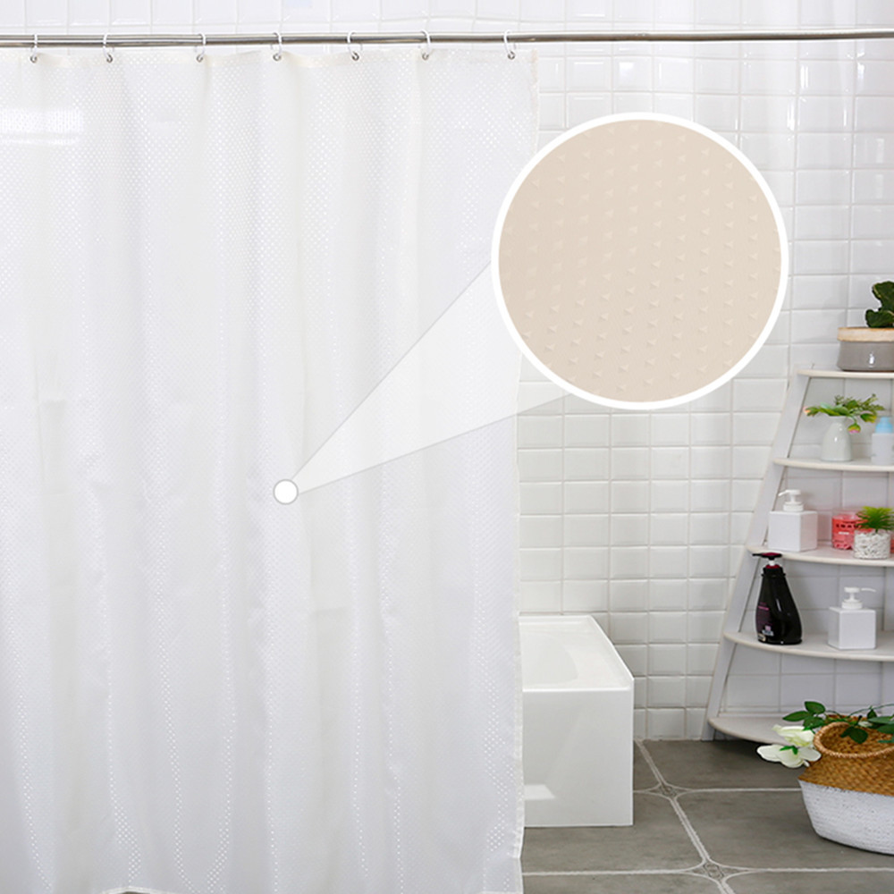 Waterproof And Mildew Resistant Environmental Belt Hook Ikea Hotel Point Brick High-End Shower Curtain details Picture