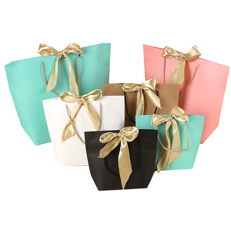 Ribbon Portable Paper Blue Universal Packing Box Gift Packing Box Application Scenario