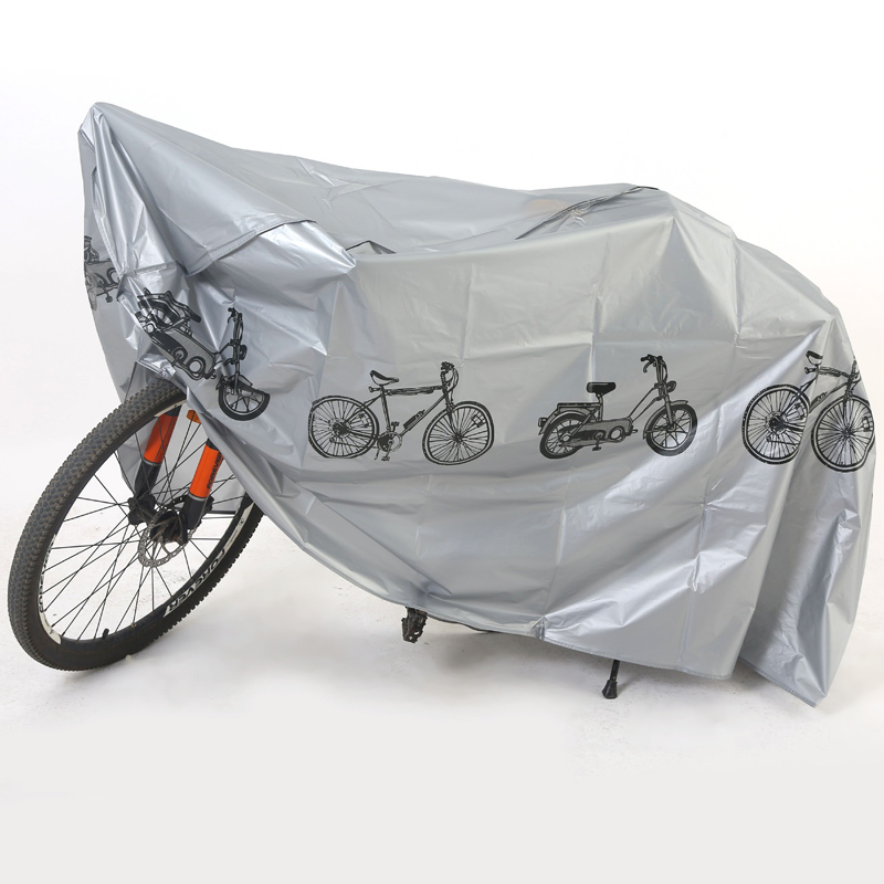 160601单车防尘罩-2片自行车防尘罩 电动摩托车 单车车衣 布套 车罩 防晒防雨罩详情图2