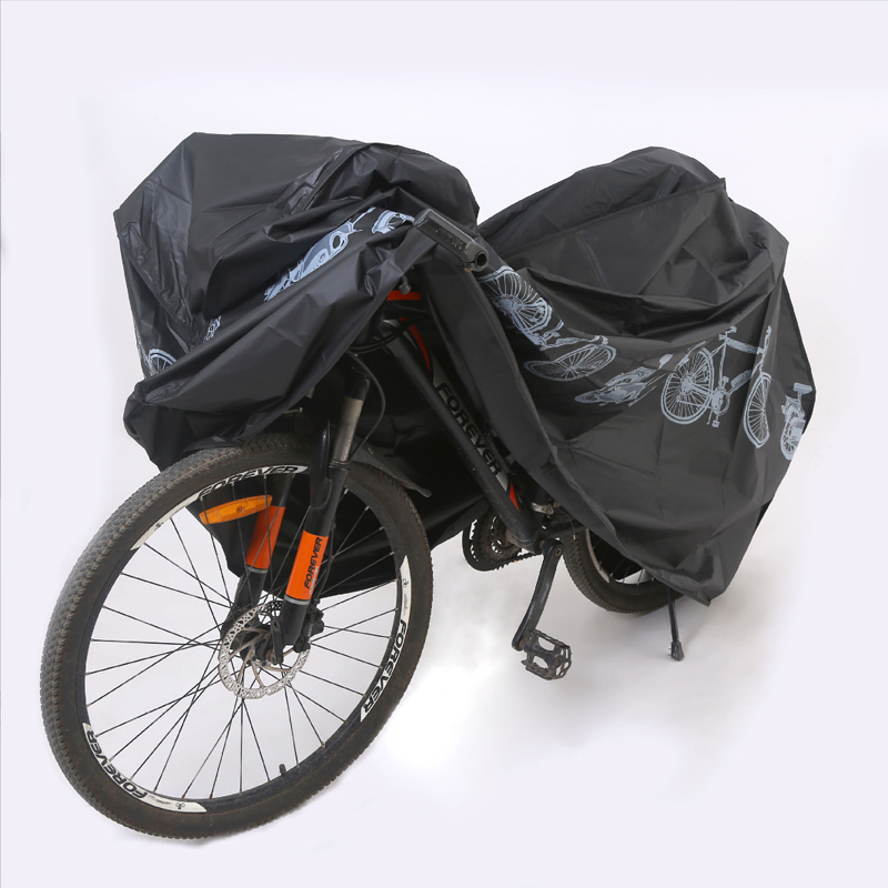 160601单车防尘罩-2片自行车防尘罩 电动摩托车 单车车衣 布套 车罩 防晒防雨罩详情图3