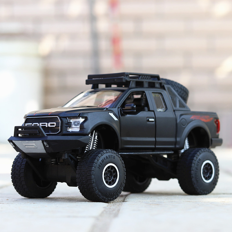 1:32 Ford F150 shock absorbers large pickup off-road vehicle alloy mold thumbnail