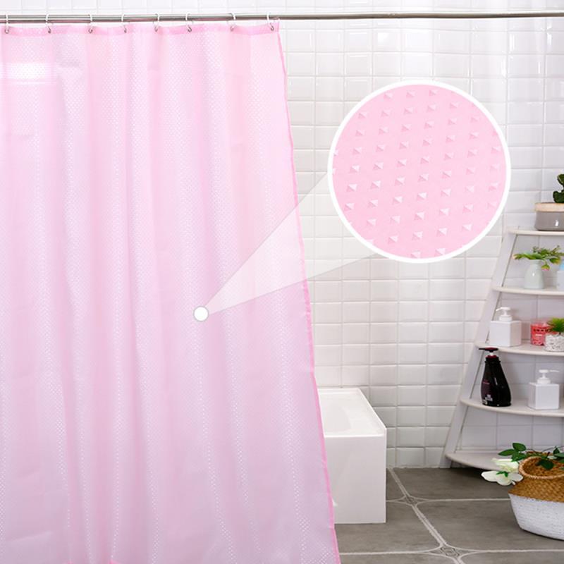 Waterproof And Mildew Resistant Environmental Belt Hook Ikea Hotel Point Brick High-End Shower Curtain