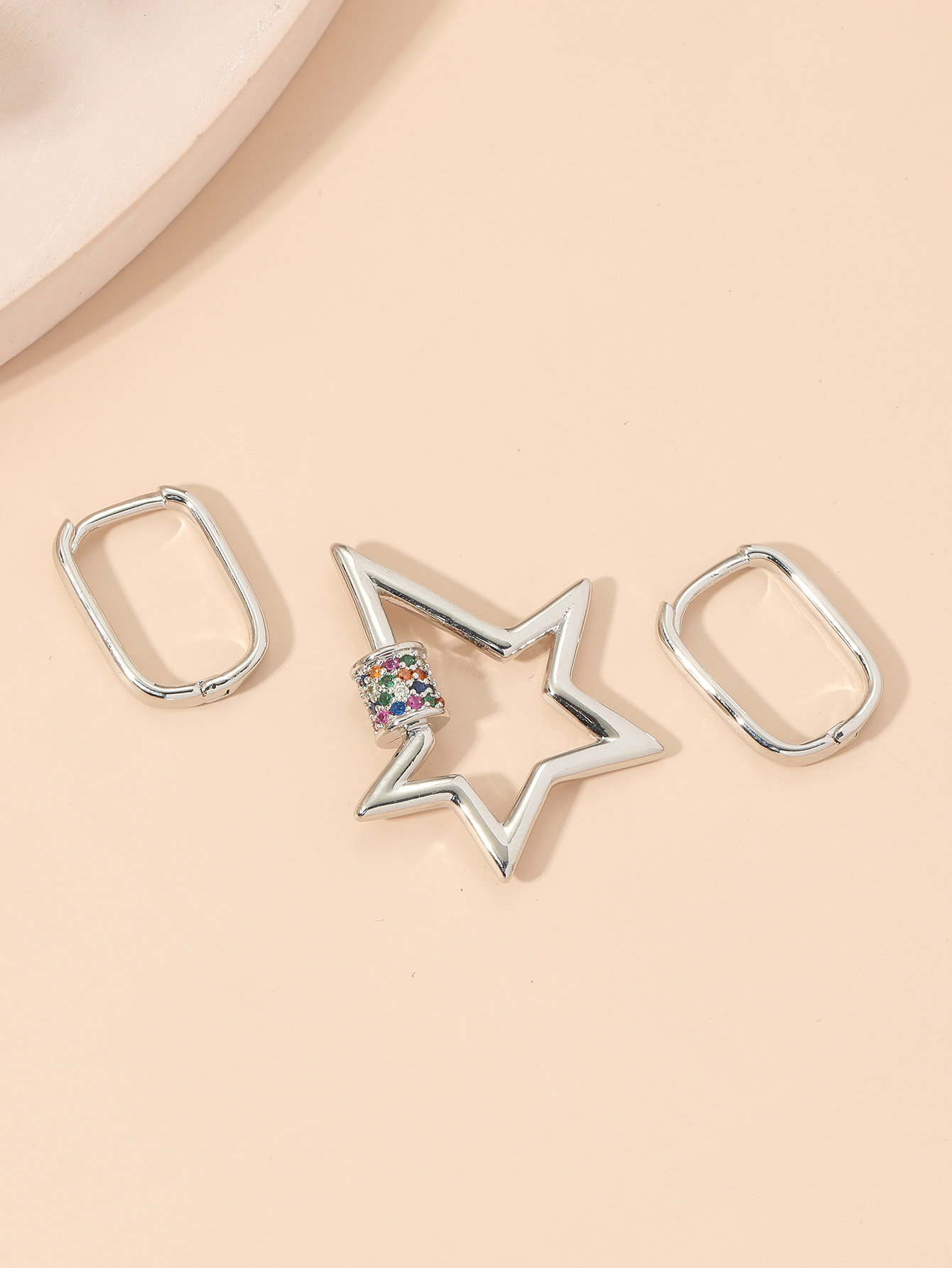 Trend Personality Star Earrings Specification drawing