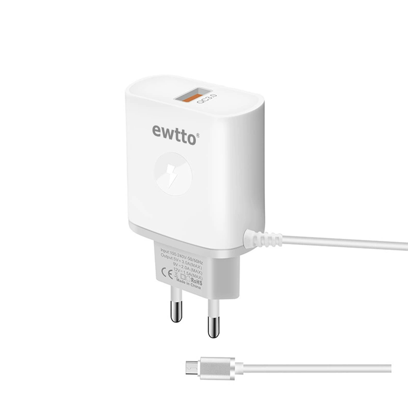 EWTTO ET-E6220C QC3.0 Fully Compatible 18W Power Supercharger full figure