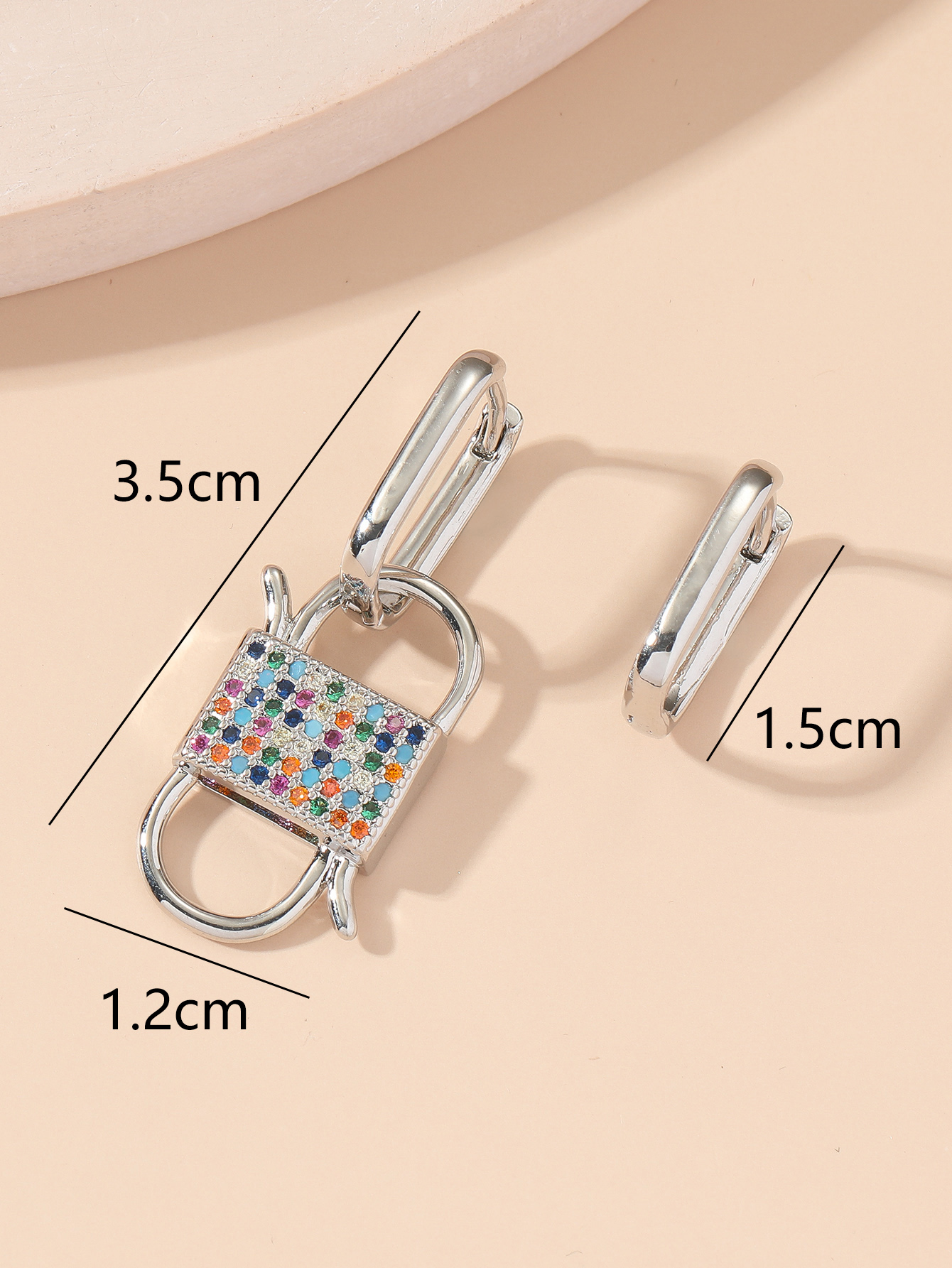 Personalized Color Zirconium Earrings With Everything 2022 New Application Scenario
