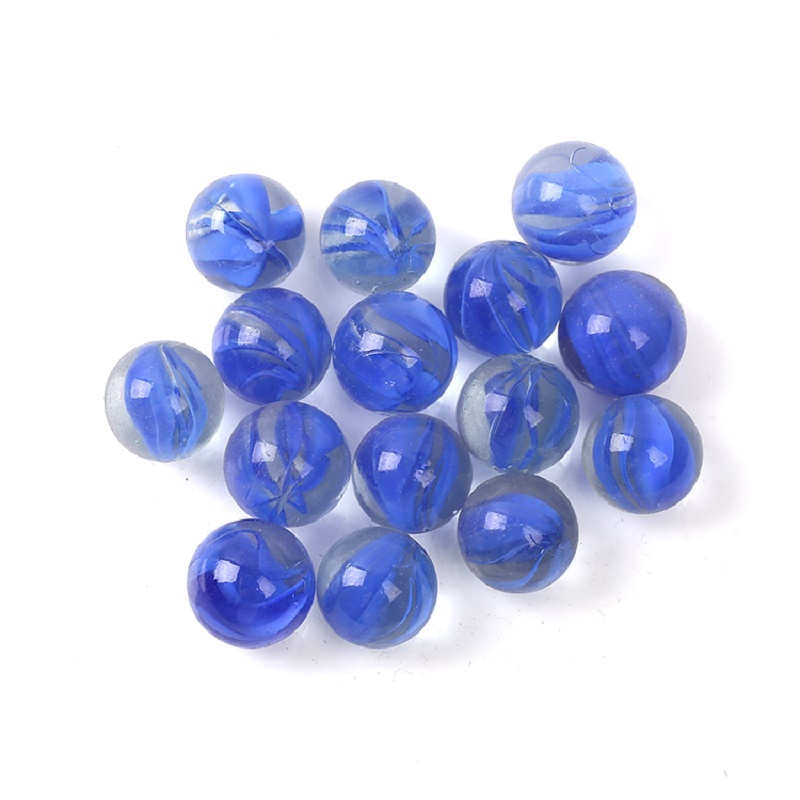 20 16mm colored petal glass marbles, 1.6cm red, yellow, blue and green petal round balls, eight-piece marbles, chessboard beads, petal beads, noble chess Application Scenario