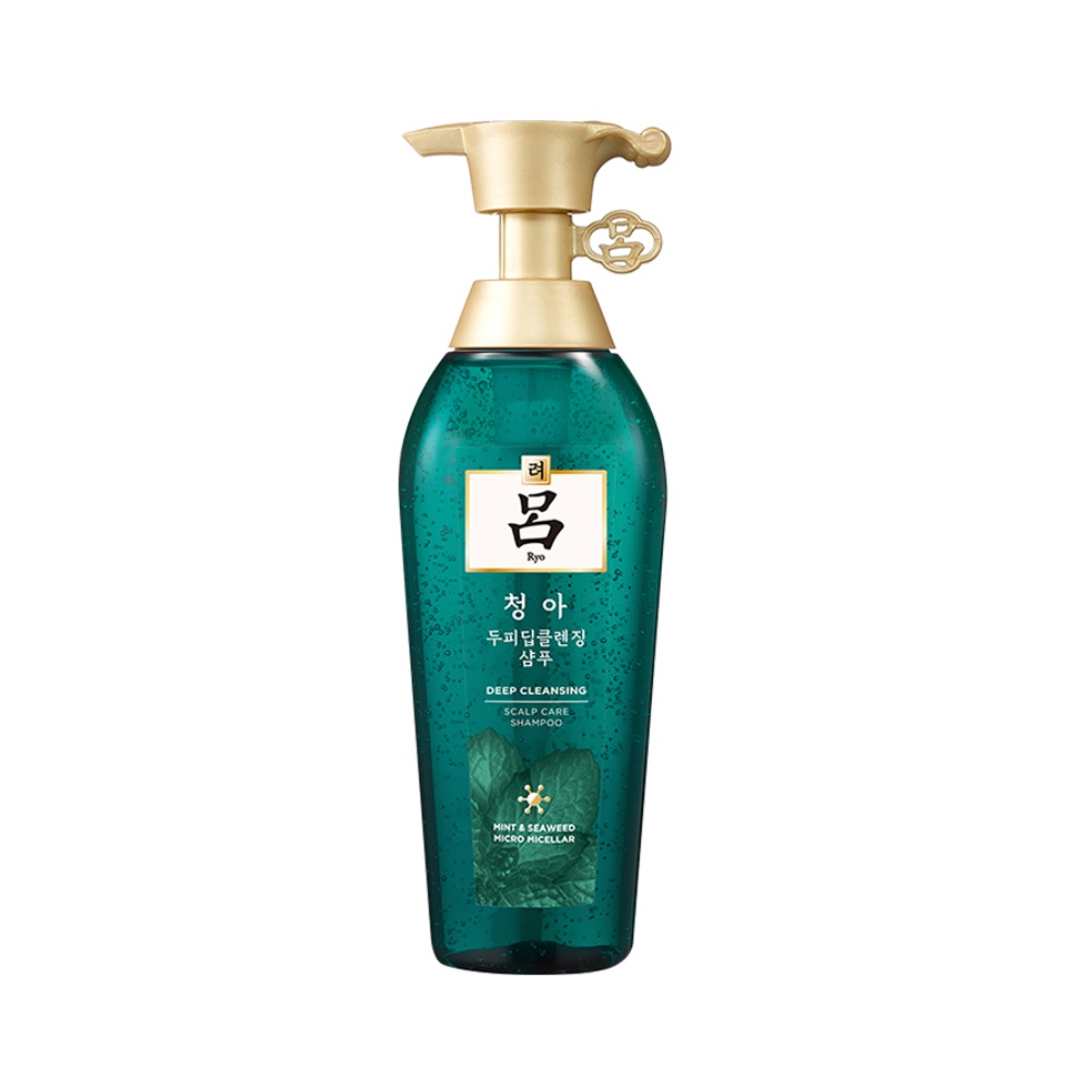 Ryo Shampoo Green Lv Deep Cleaning And Purifying Scalp Oil Control Anti-Dandruff Silicone Oil Free Shampoo 400Ml For Men And Women details Picture