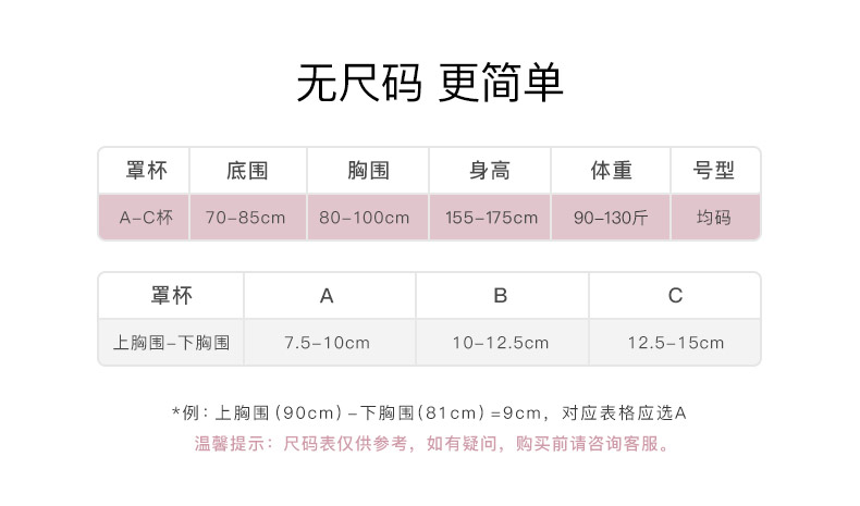 欧阳娜娜同款Ubras无尺码深V小浪花背心式内衣女舒适文胸无钢圈详情3