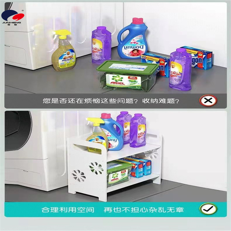 放洗衣液的架子阳台置物架窄落地收纳洗衣房洗衣机神器卫生间浴室详情2