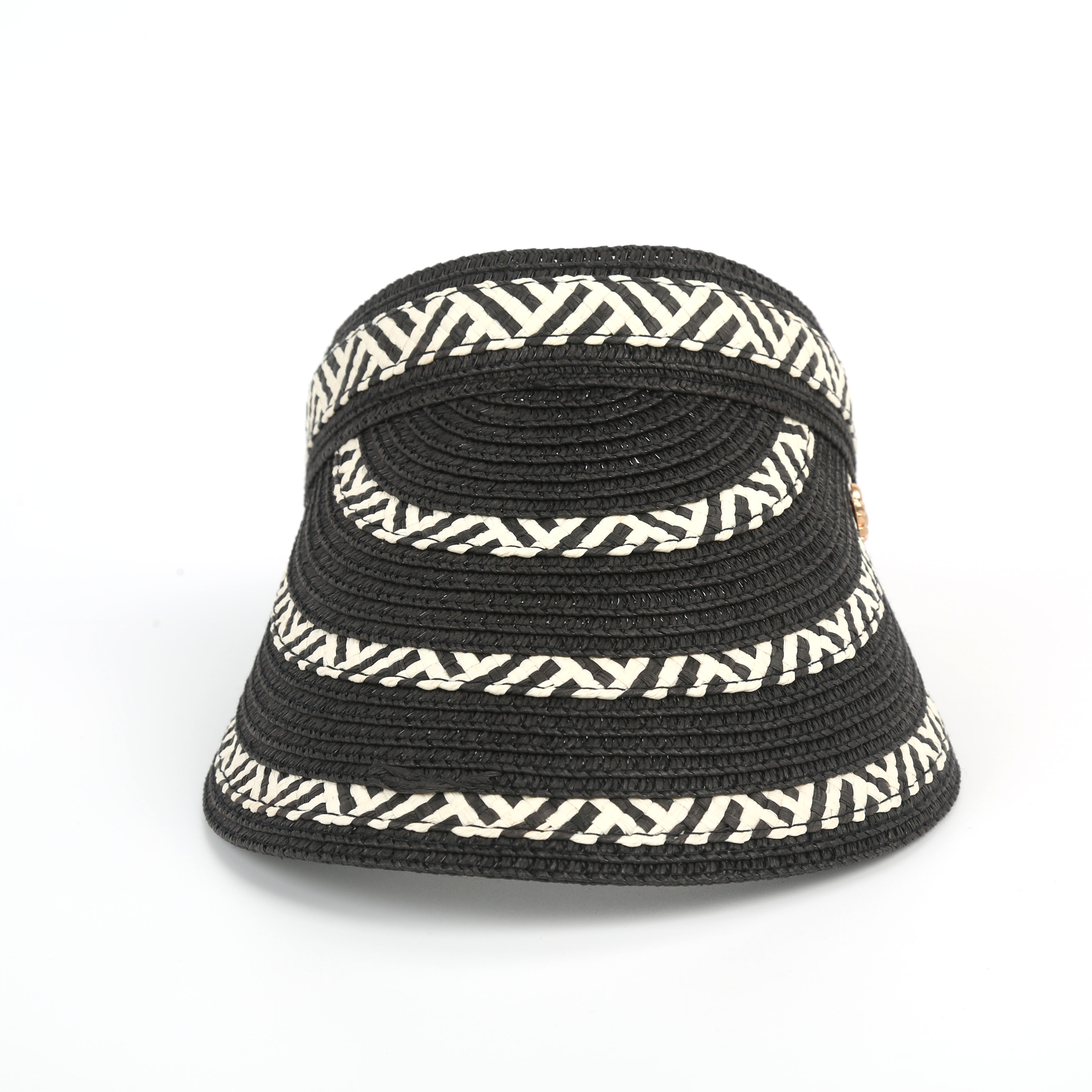 Straw sun hat children summer sun block face big eaves hair hoop empty top hat beach holiday lady sun hat summer thumbnail