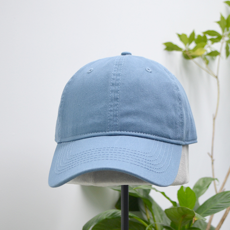 Pure cotton washable soft top glossy baseball cap, Korean-style men's and women's caps, solid color sports sunshade and sun protection baseball cap, retro and aged Application Scenario