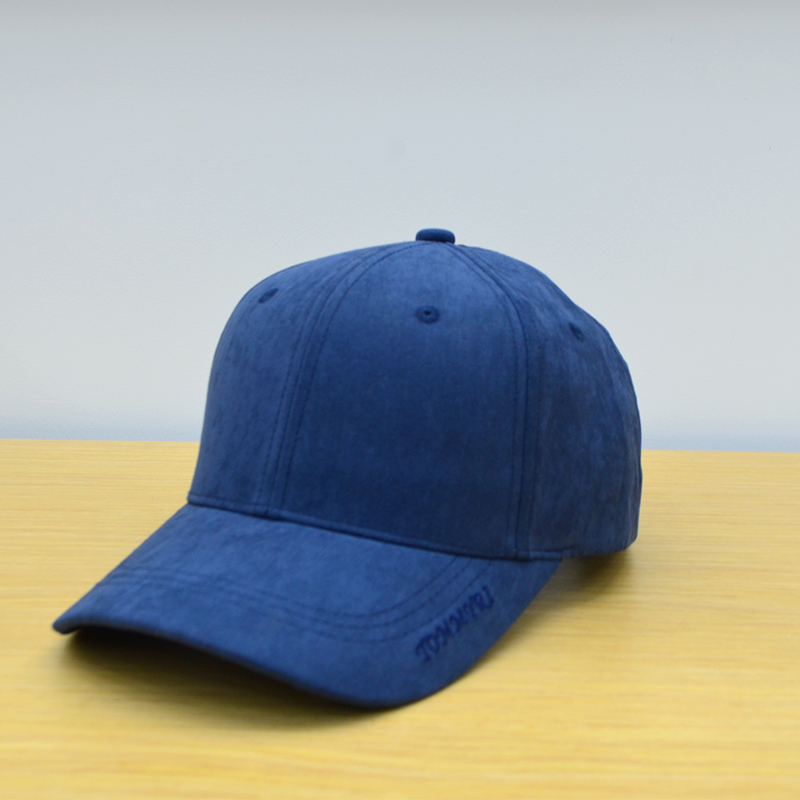 Tommyri baseball caps, Korean version men's and women's caps, suede embroidered solid color sports sunshade and sun protection baseball caps, denim retro vintage vintage Item Picture