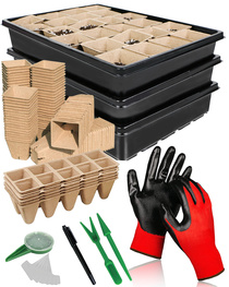 Seedling tray seedling cup Seedling set vegetable breeding artifact succulent seedling bag nutrition pot flower tray