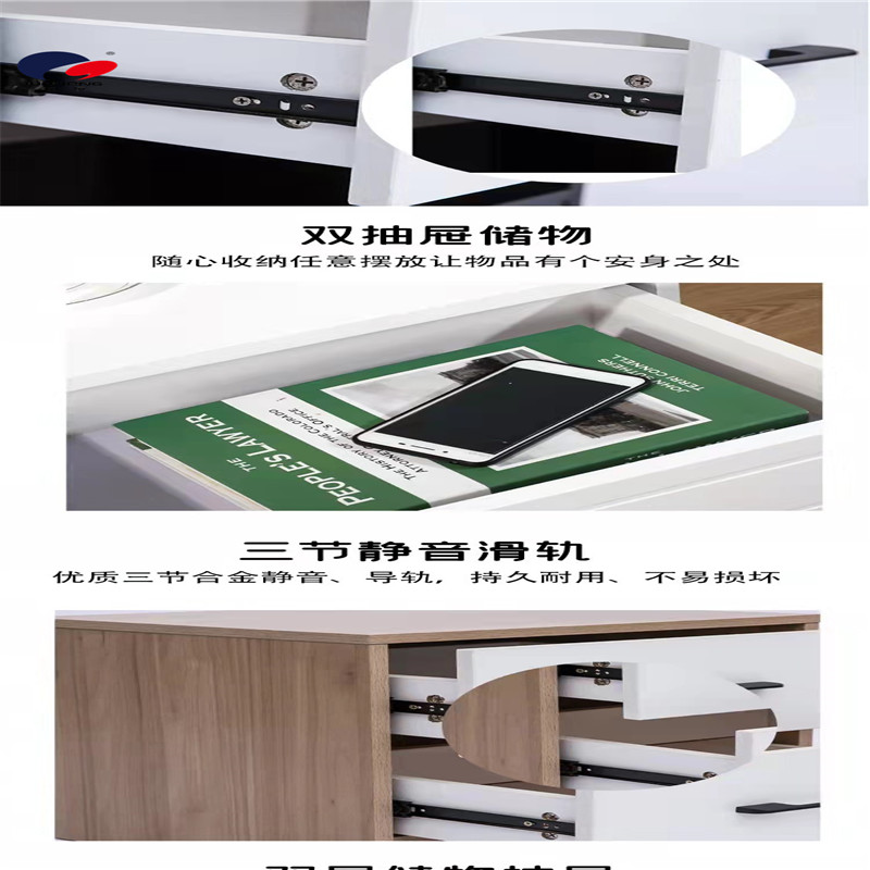 北欧床头柜简约现代床边卧室日式迷你小型极简易创意桌北欧原木详情3