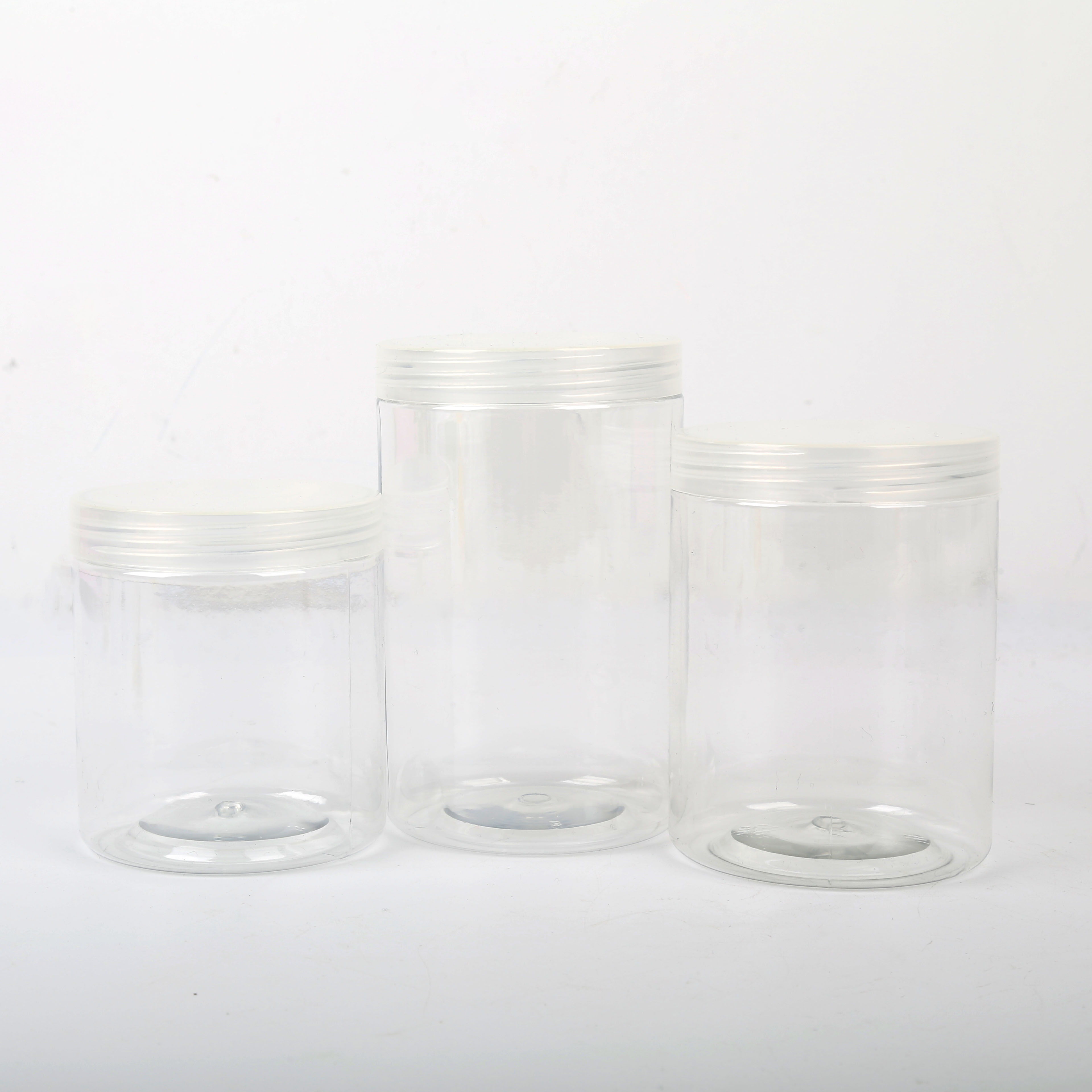 HUICHENG Nut plastic transparent sealed bottle with cap 75mm caliber thumbnail