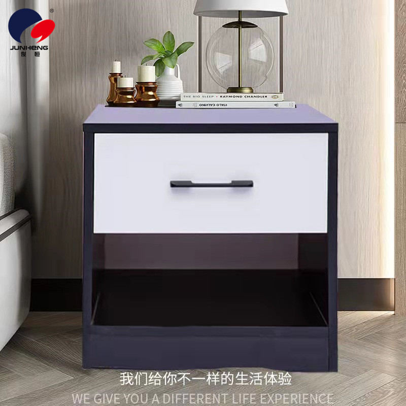 Nordic bedside table, simple and modern bedside bedroom, Japanese mini small, extremely simple and creative table, Nordic solid wood details Picture