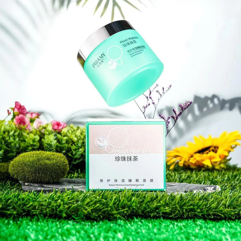 珍珠抹茶修护保湿睡眠面膜/面部护理/涂抹面膜细节图