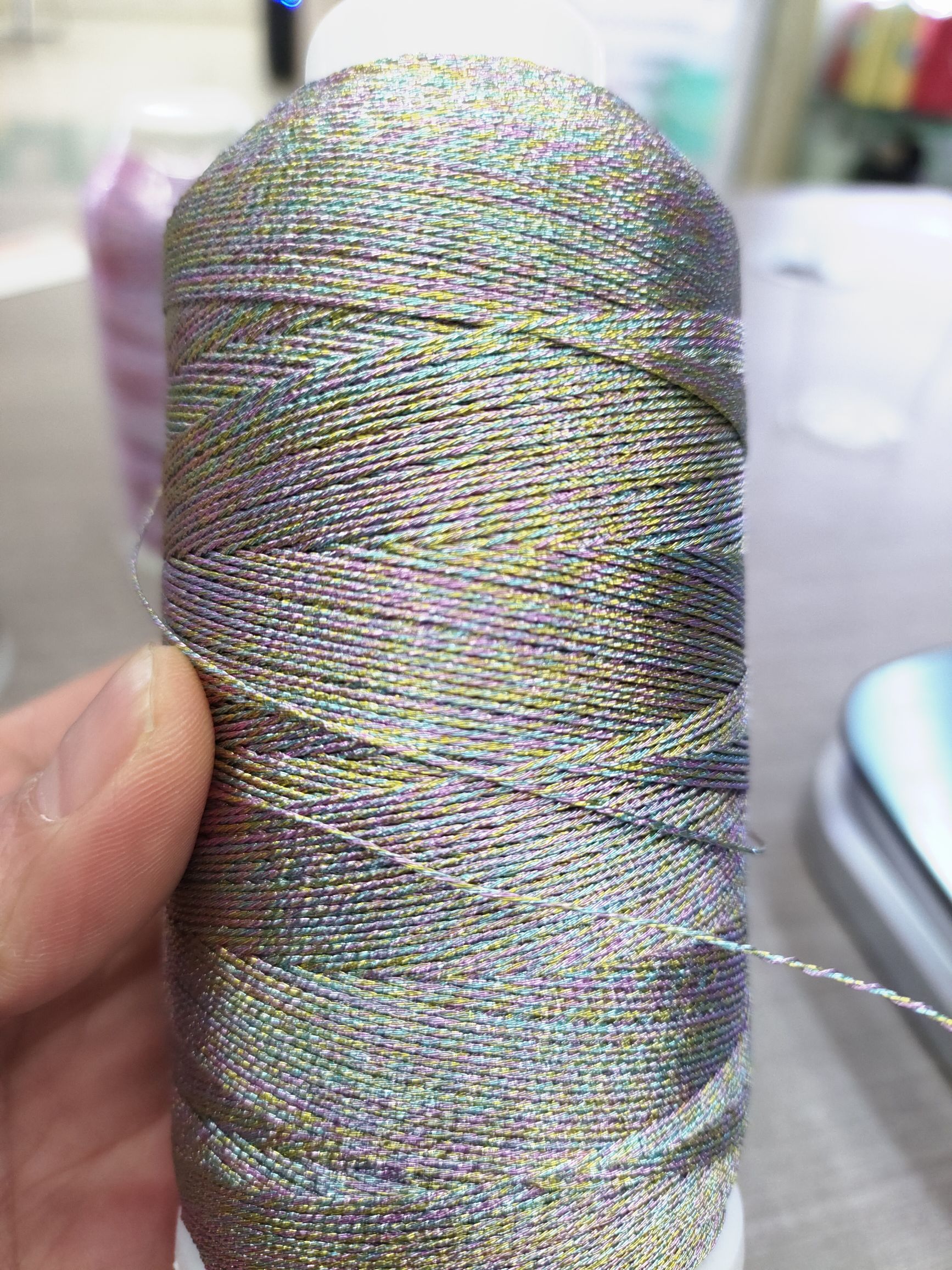 6 Strands Of Three-Color Line Broken Dyed Seven-Color Line Suitable For Any Jewelry Textile Accessories Line Class details Picture