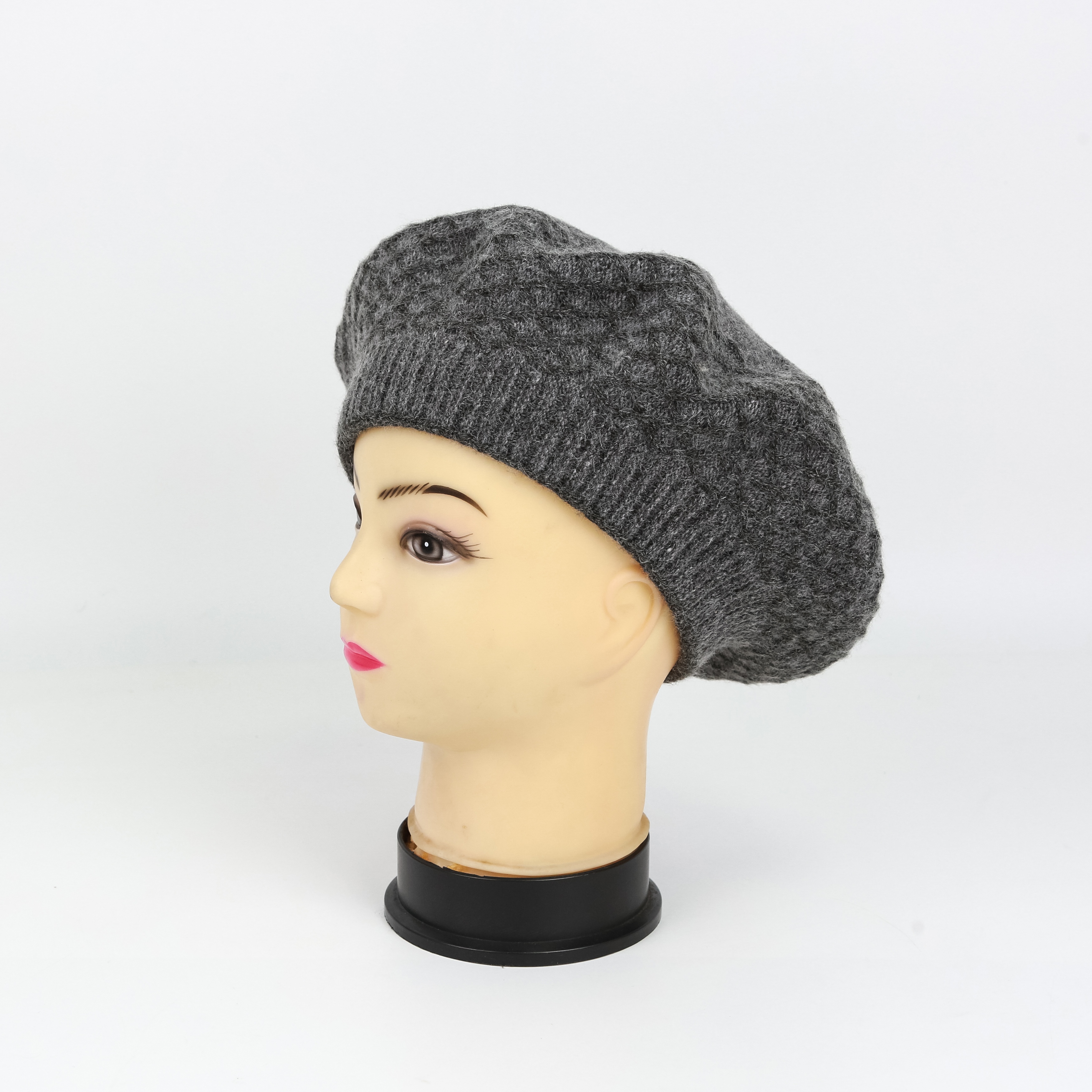 Hat Woman Autumn Winter Beret Hat Woman British Retro Net Red Octagon Hat Tide Hundred Ta Wool Line Hat Korean Version details Picture