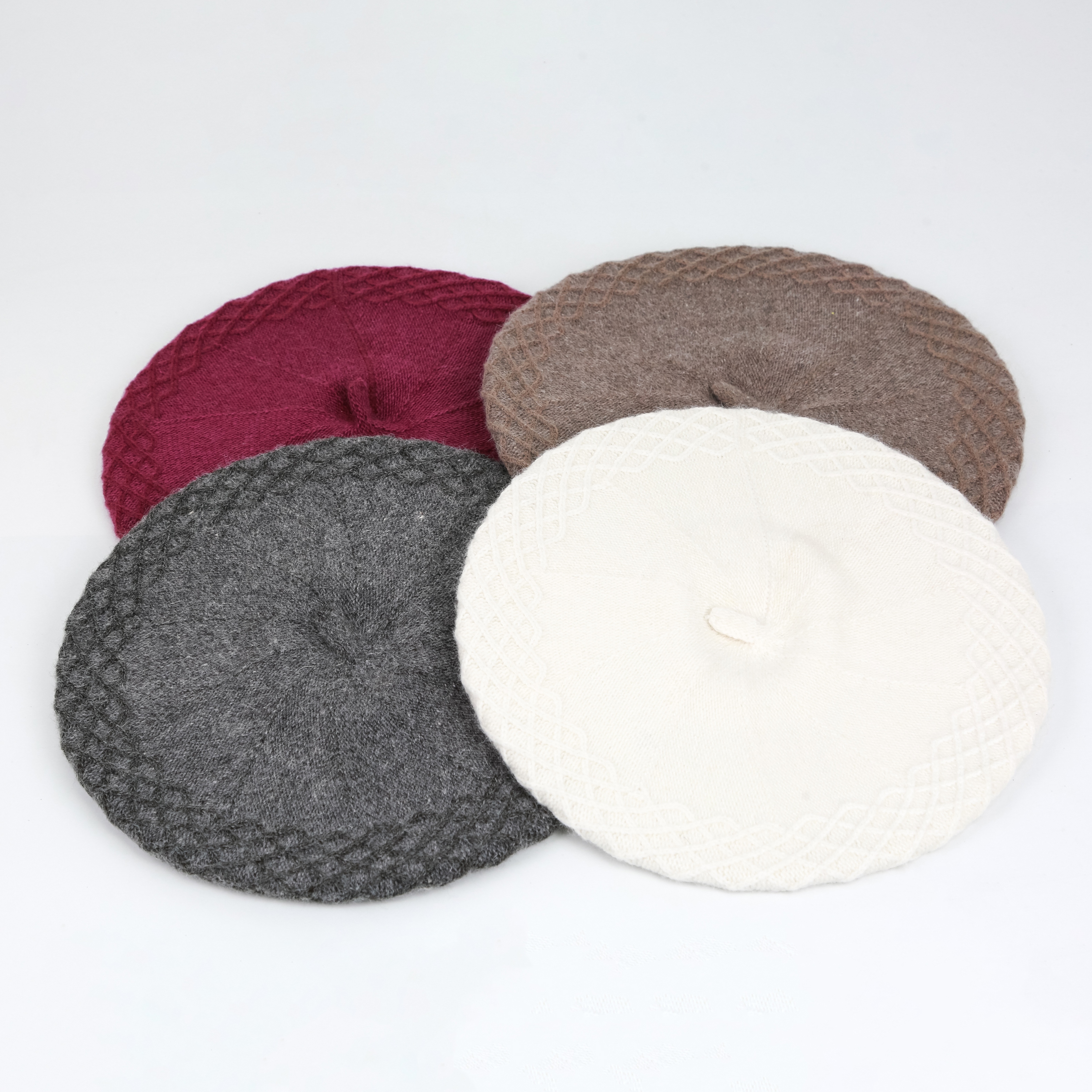 Hat Woman Autumn Winter Beret Hat Woman British Retro Net Red Octagon Hat Tide Hundred Ta Wool Line Hat Korean Version Application Scenario