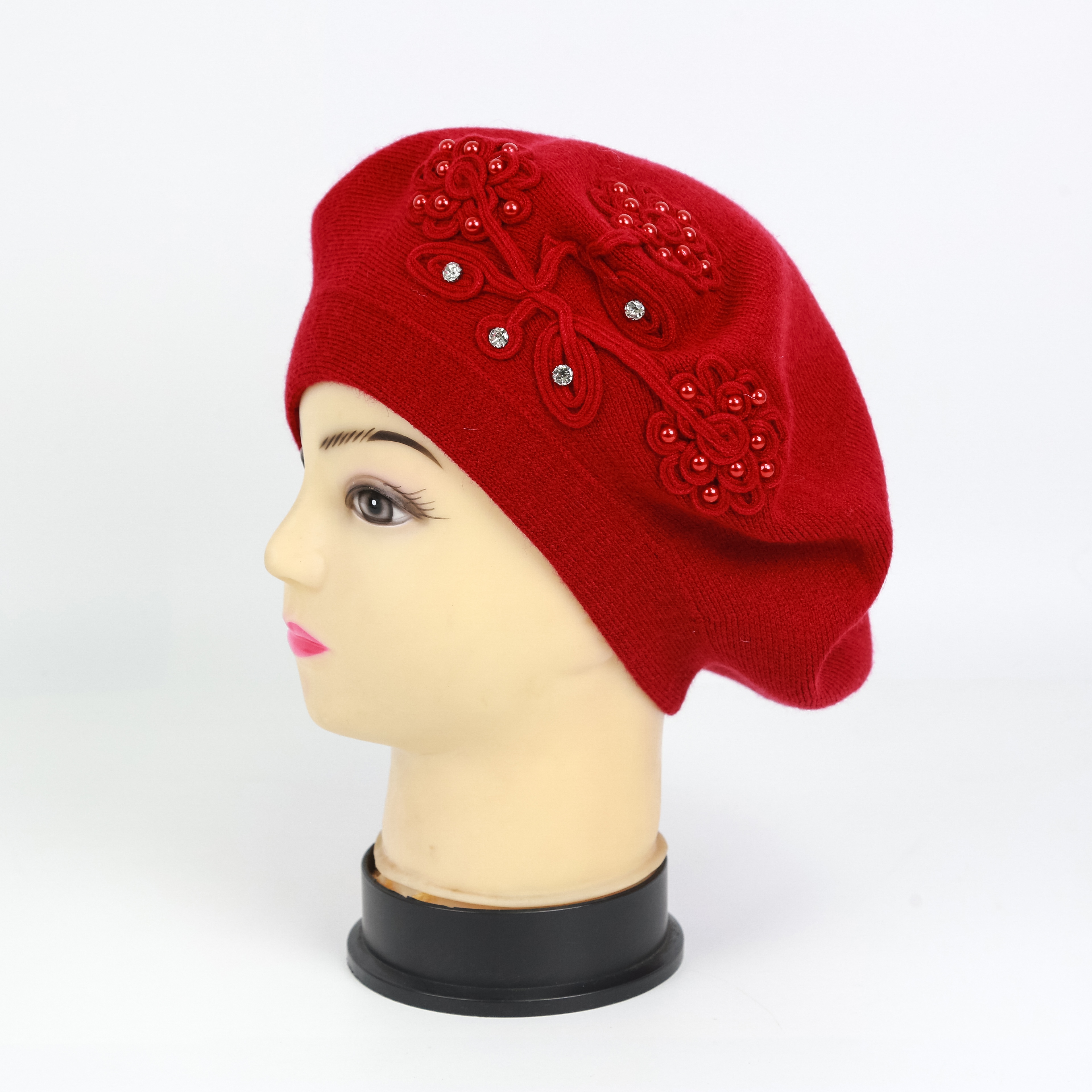 RUILI Classic Vintage Linen Flat Snap Hat Plain Hard Beret Caps
