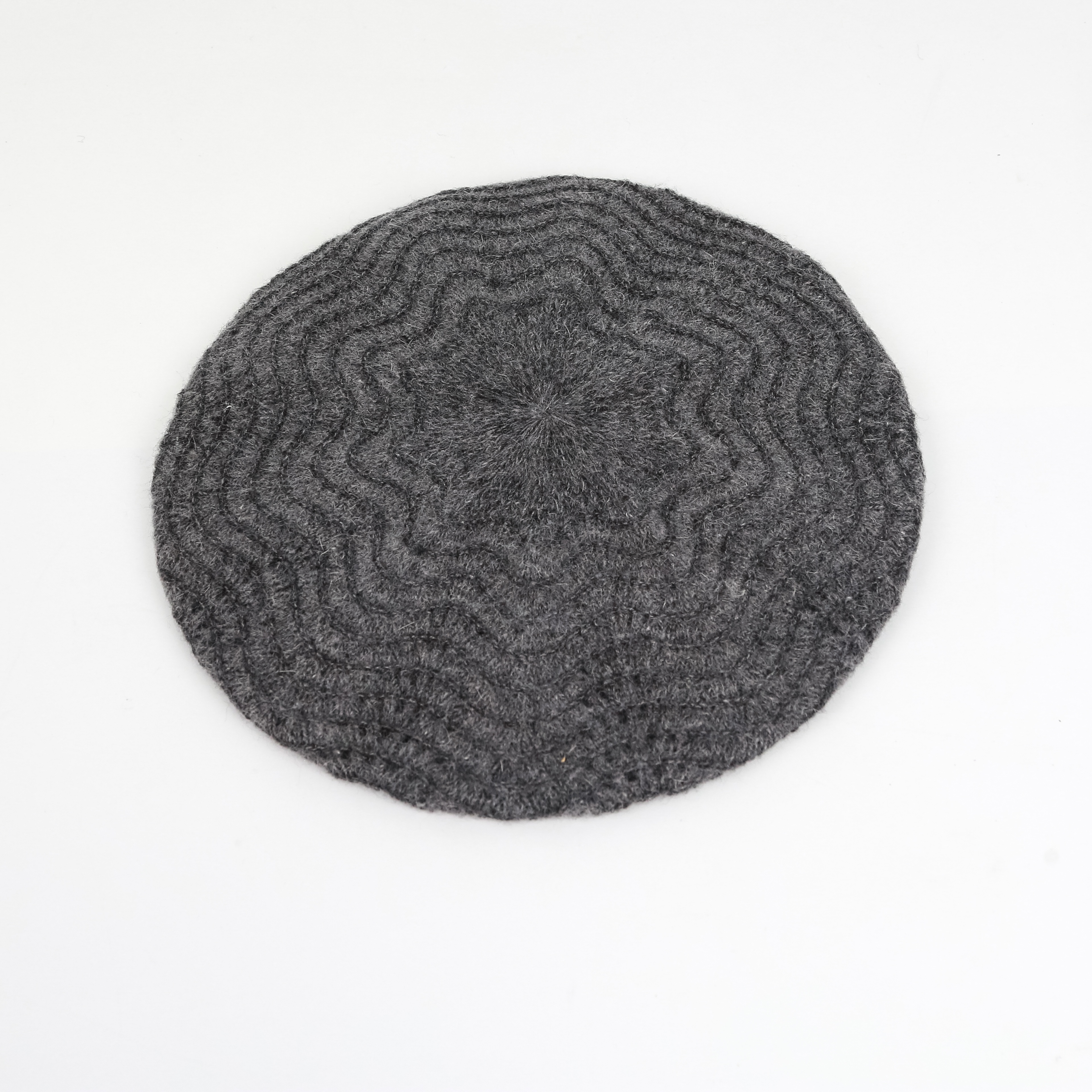 Wool Beret Woman British Retro Autumn Winter Korean Version Japanese Bata Painter Hat Knitted Woolen Hat Literary Tide details Picture