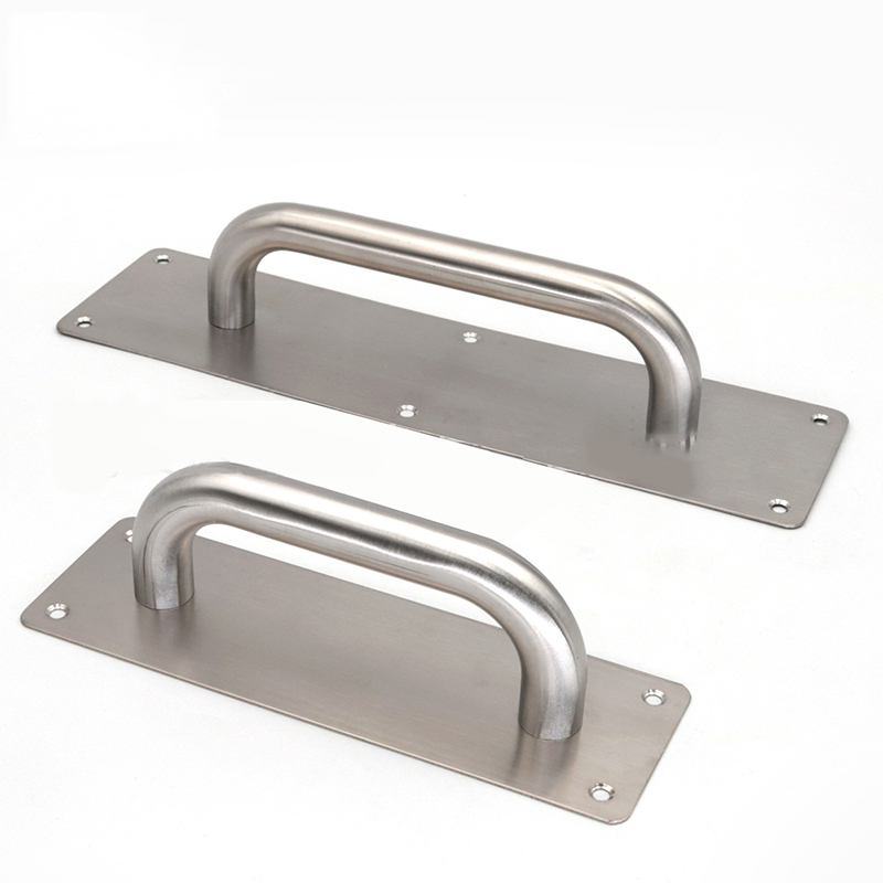 Push-pull plate stainless steel push-pull plate handle fire door passage push-pull handle stainless steel push-pull plate no word handle door handle Item Picture
