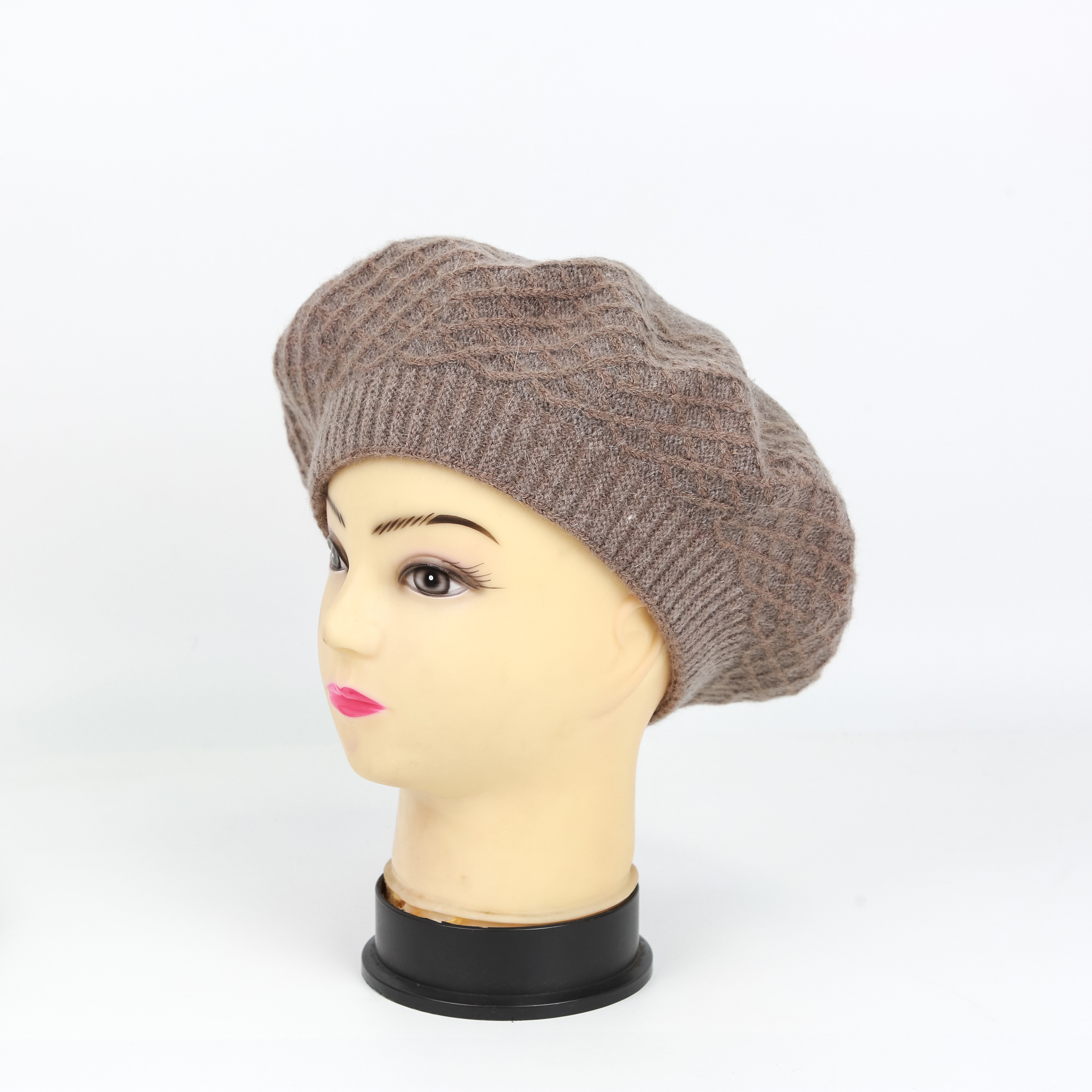 Hat Woman Autumn Winter Beret Hat Woman British Retro Net Red Octagon Hat Tide Hundred Ta Wool Line Hat Korean Version Item Picture