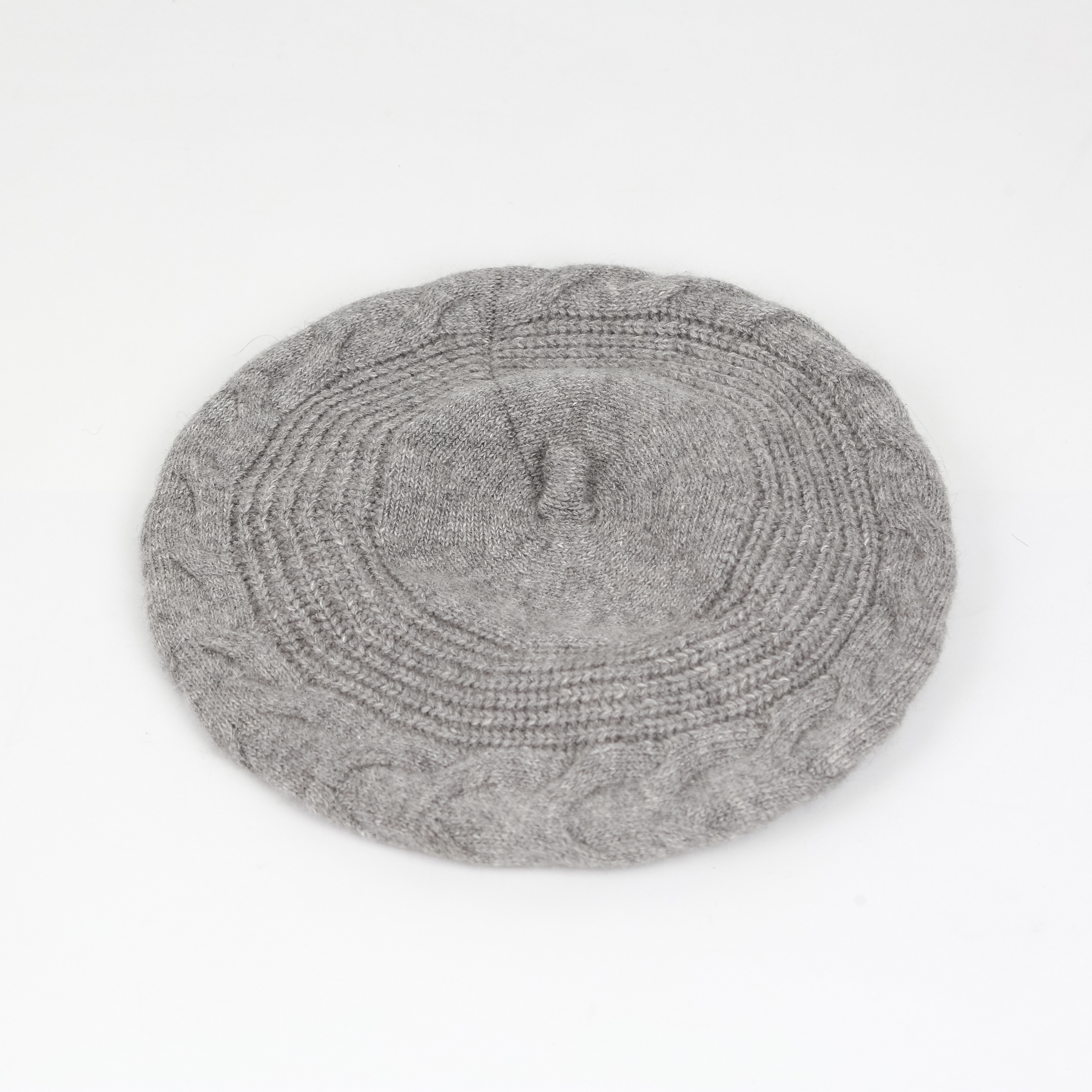 Cashmere Beret Children's Autumn And Winter Knitted Woolen Hat Warm Painter's Hat British Retro Korean Version Bata Day Octagon Hat details Picture