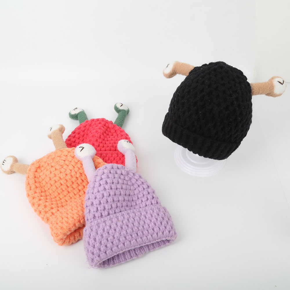 Milliyuek Children's Warm Windproof Snail Wool Knitted Hat thumbnail