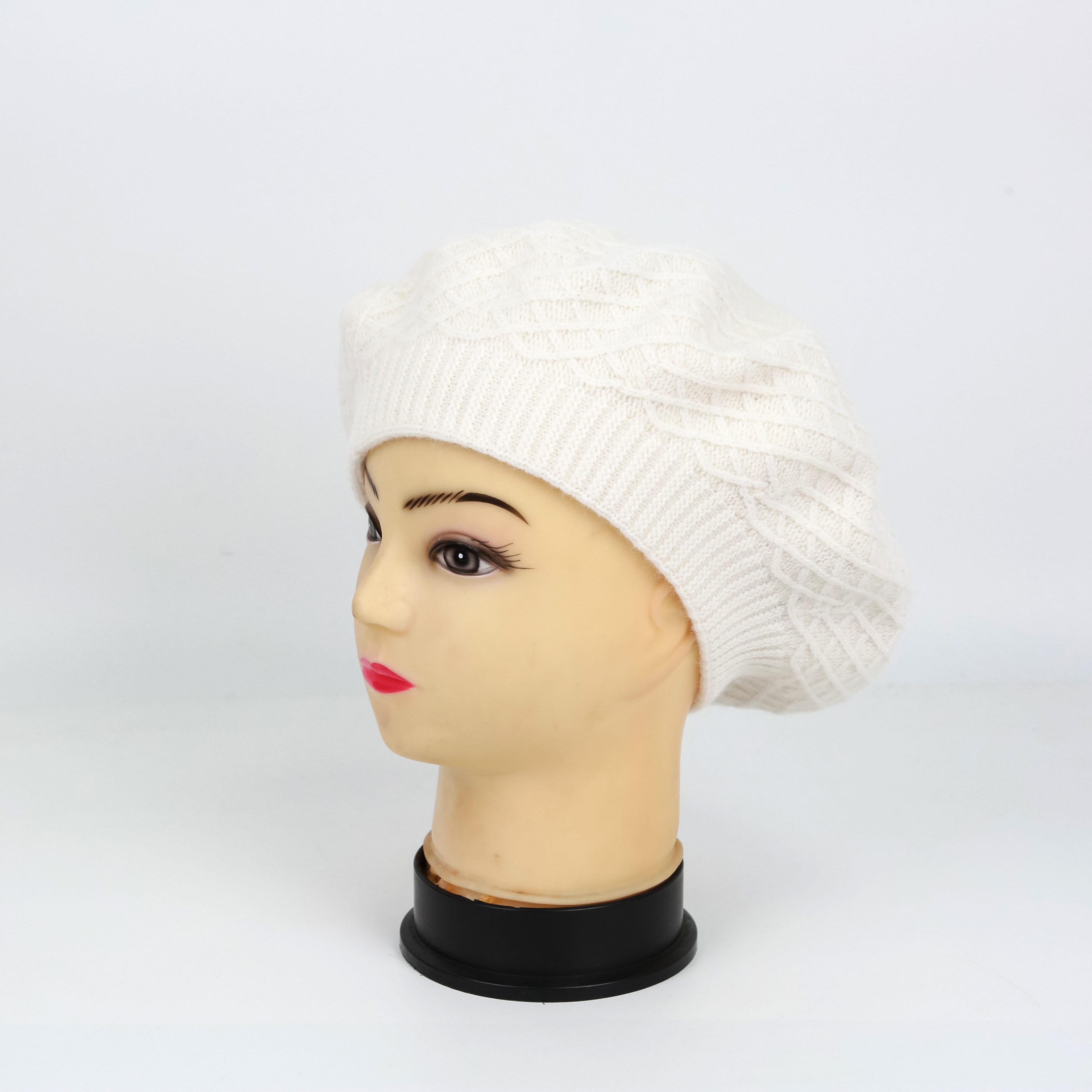 Hat Woman Autumn Winter Beret Hat Woman British Retro Net Red Octagon Hat Tide Hundred Ta Wool Line Hat Korean Version Specification drawing