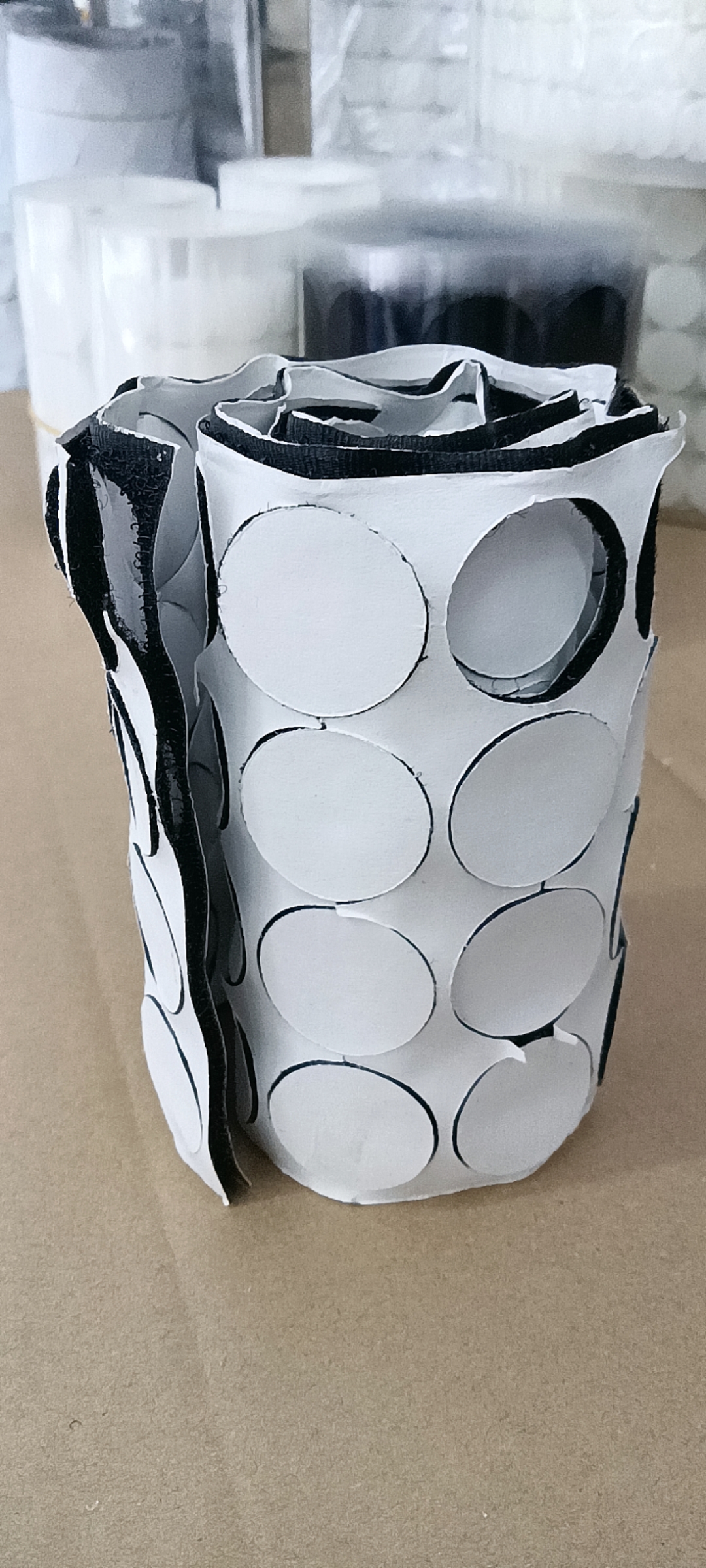 Double-Sided Tape Back Adhesive Back Paper Velcro Tape Buckle Punch Round Round Punch Circle Square Various Shapes Specification drawing