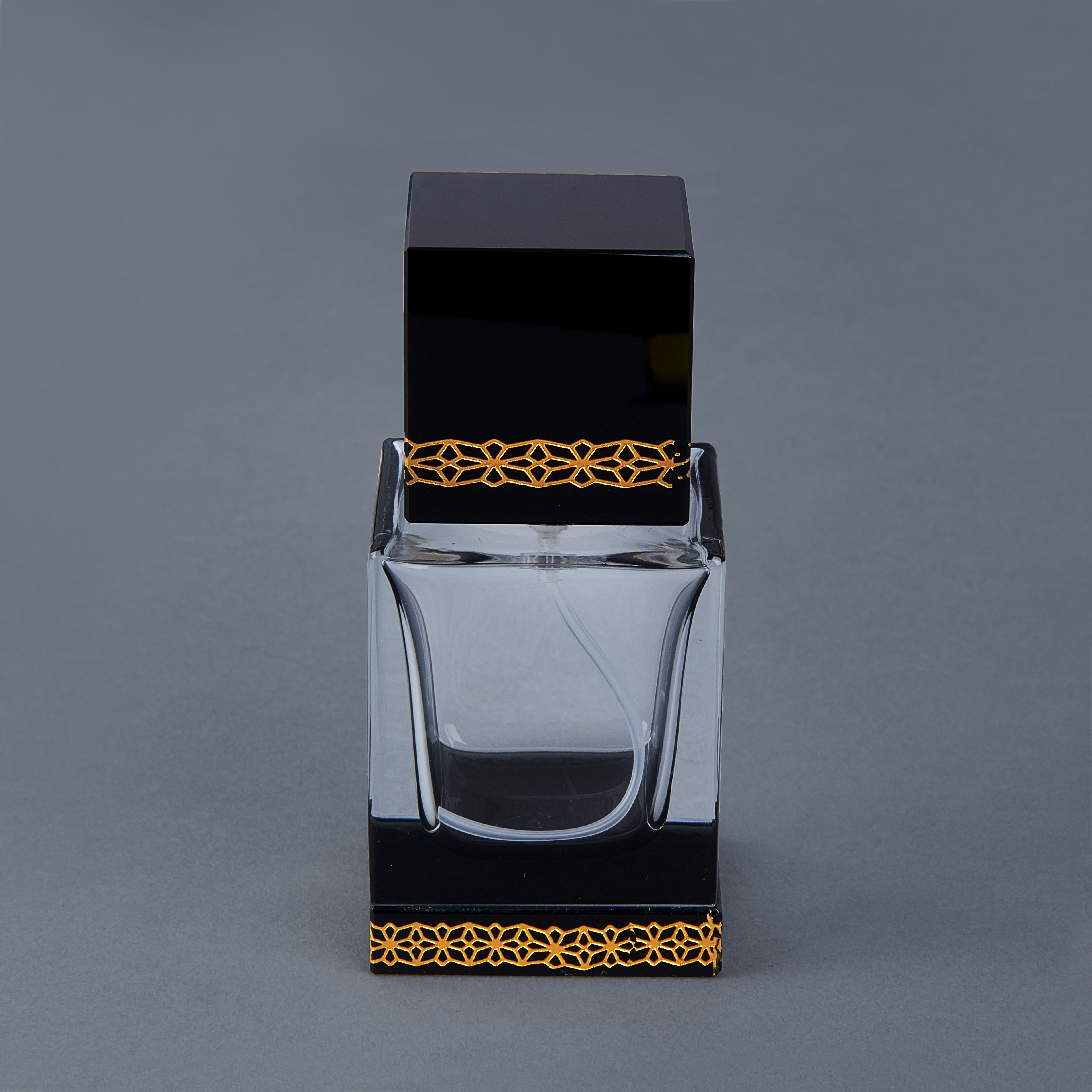 K001 International Trade City D3.7857 Black Glass Bottle Perfume Nozzle P000001 Alden