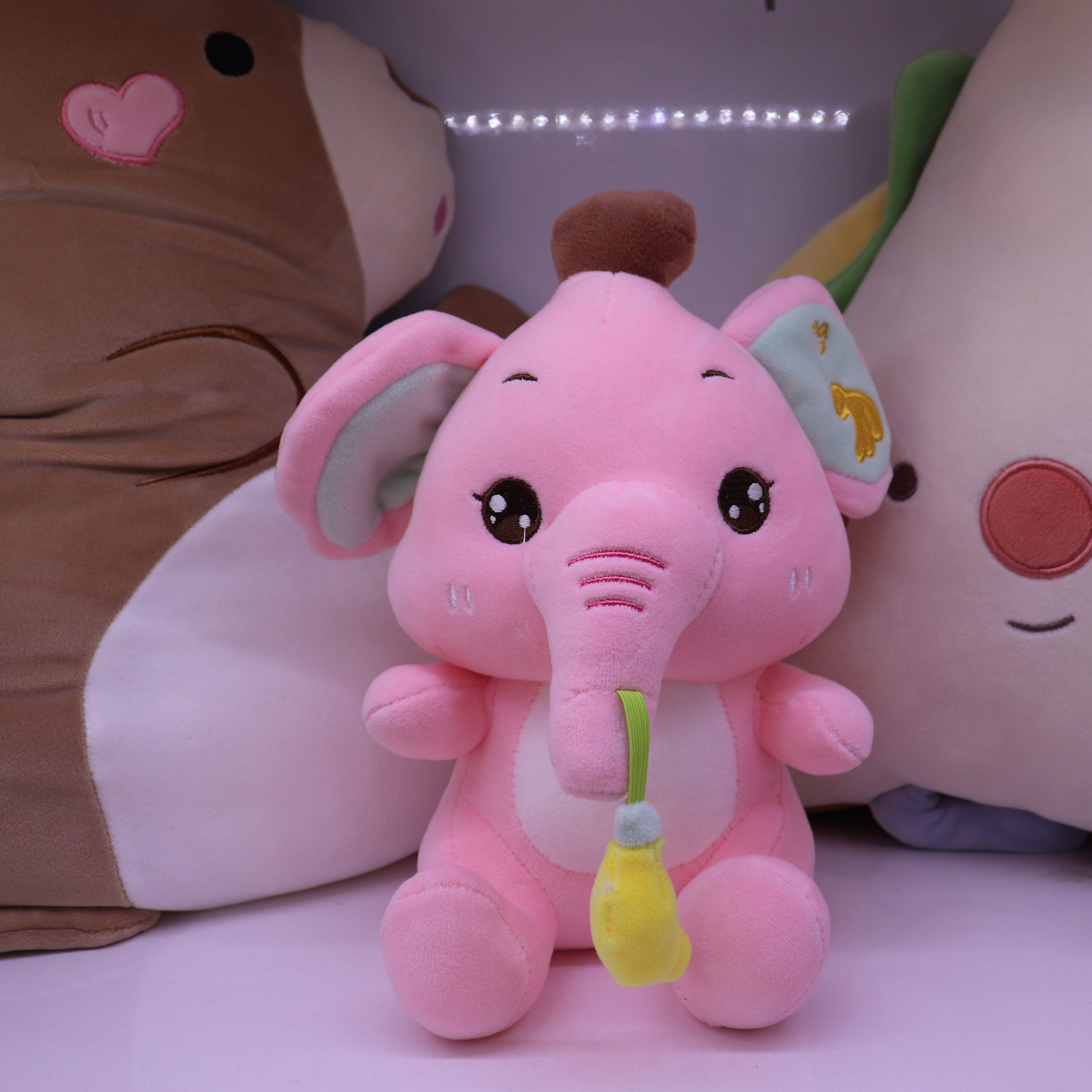 2022 New style Banana Elephant plush toy, cute birthday gift for boys and girls' bedrooms, plush toy powder Specification image