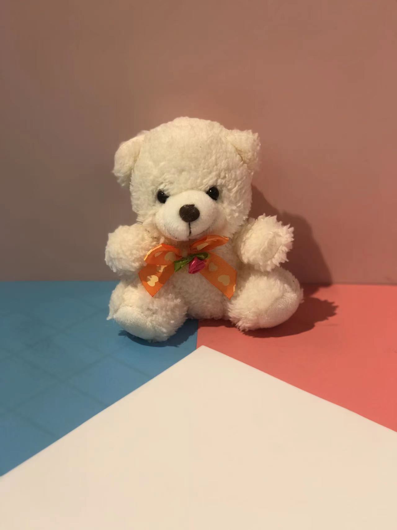 Bow tie bear cartoon dolls, sitting bears, plush dolls, pendants, backpacks, mobile phones, keychains, pendants, keychains, customizable bestsellers, various styles available for customization, export and foreign trade pic 4