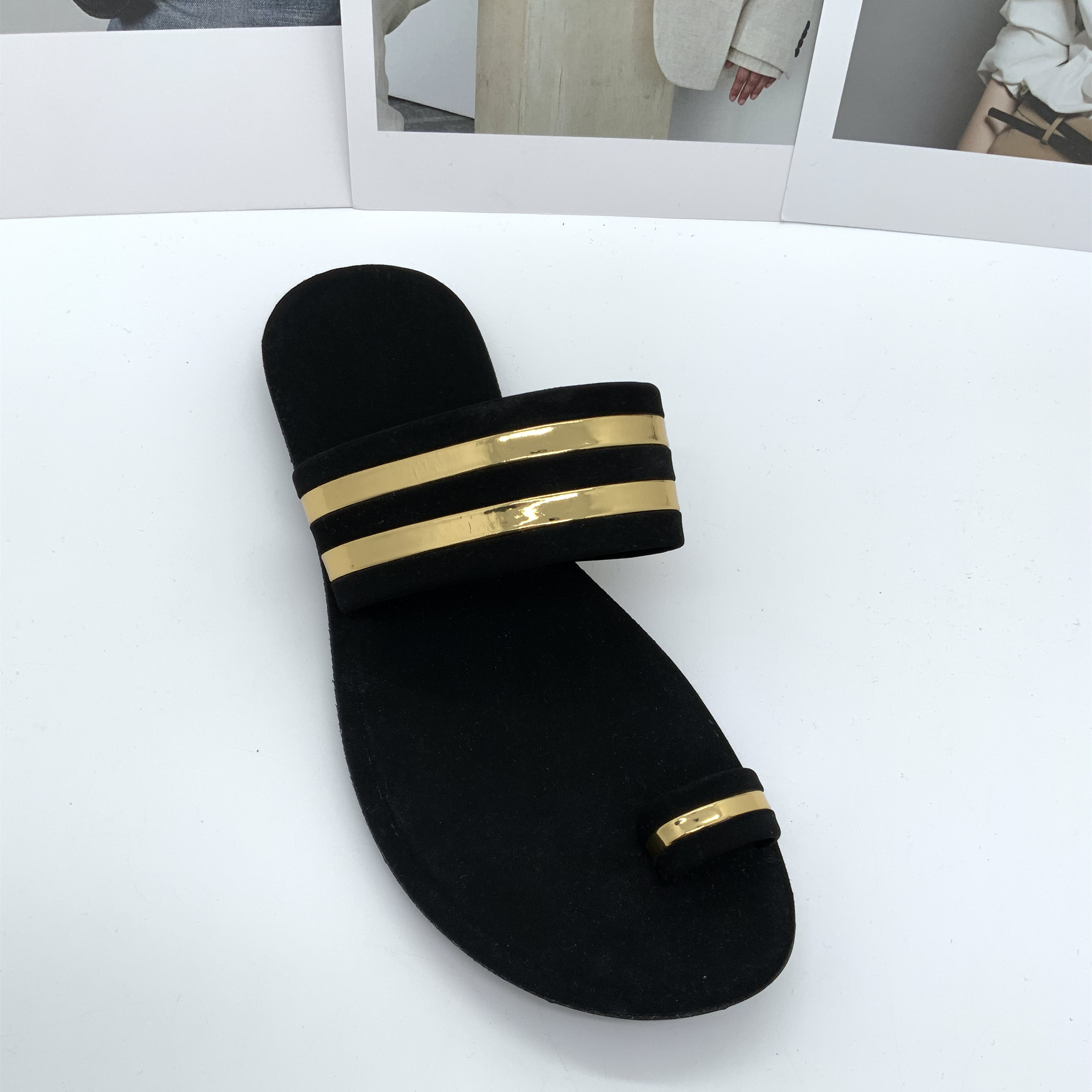 Summer New Women's Slippers Casual All Comfortable Sandals Guangzhou Women's Shoes Craft Shoes Flat Slippers Women Specification drawing