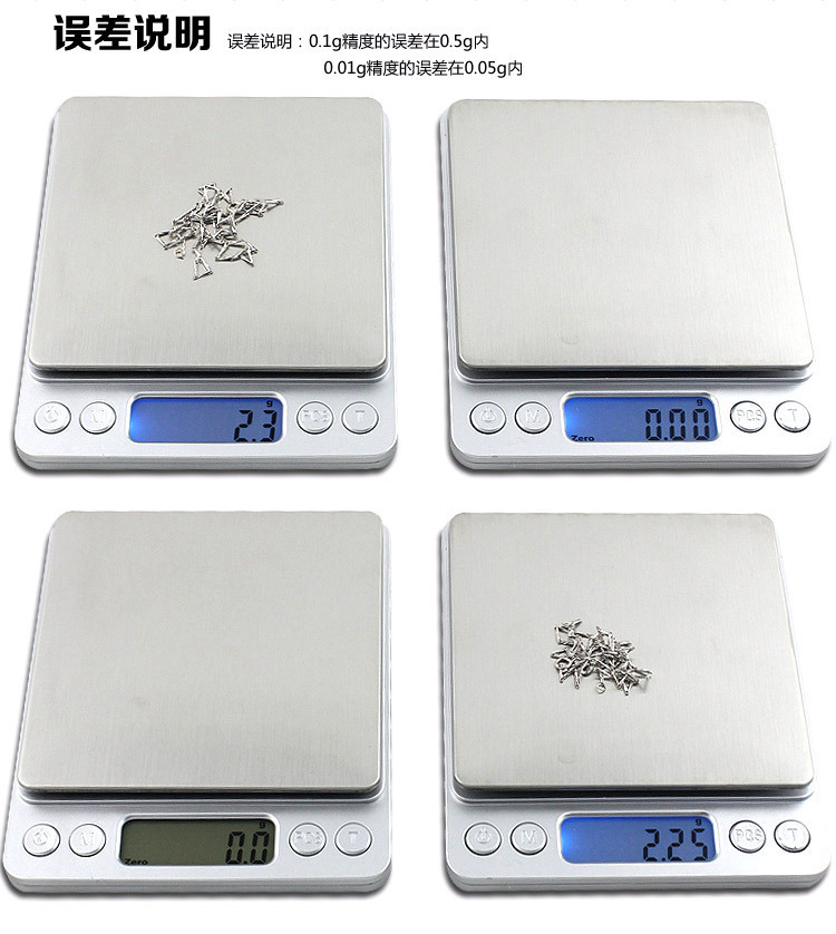 Cross-border supply of 0.01gI-2000 jewelry scales, household kitchen electronic scales, high-precision baking scales, and kitchen digital electronic scales pic 2