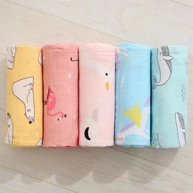 Baby and child double gauze bamboo cotton bath towel towel newborn baby and child quilt thumbnail