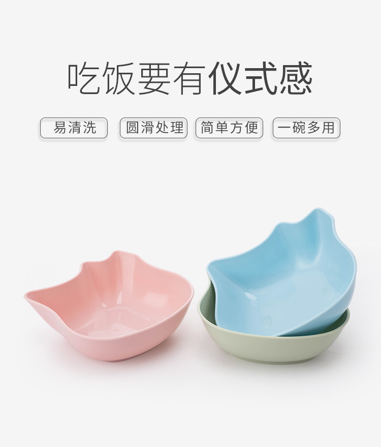 New pet bowls, cat head type, cat bowl, dog bowl, large-capacity dog food bowl, cat food bowl, pet supplies pic 2